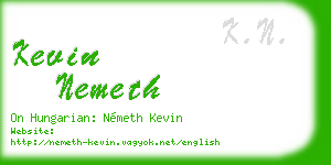 kevin nemeth business card